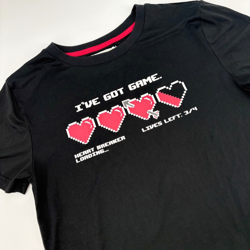 Planet Gold UniKids Black I've Got Game Heart Graphic T Shirt L 10/12
Valentines